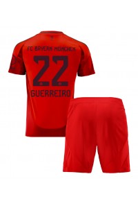 Bayern Munich Raphael Guerreiro #22 Jalkapallovaatteet Lasten Kotipeliasu 2024-25 Lyhythihainen (+ Lyhyet housut)